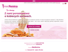 Tablet Screenshot of medfemina.pl